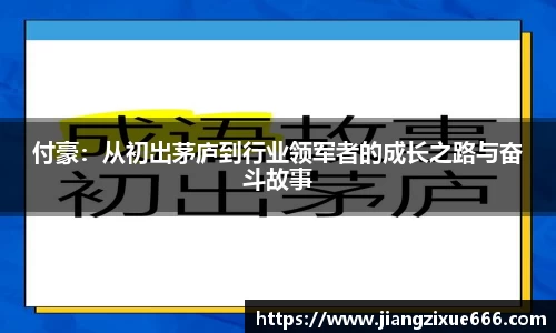 付豪：从初出茅庐到行业领军者的成长之路与奋斗故事